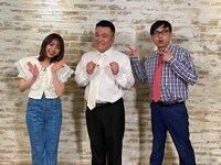 （左から）香音、アンタッチャブル山崎、おいでやす小田。(c)TBS