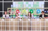 （左から）さまぁ～ず三村、優香、高山一実、さまぁ～ず大竹。(c)テレビ朝日