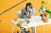 CM撮影中のゆりやんレトリィバァ。