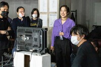 CM撮影中のゆりやんレトリィバァ。