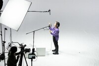 CM撮影中のゆりやんレトリィバァ。