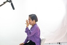 CM撮影中のゆりやんレトリィバァ。