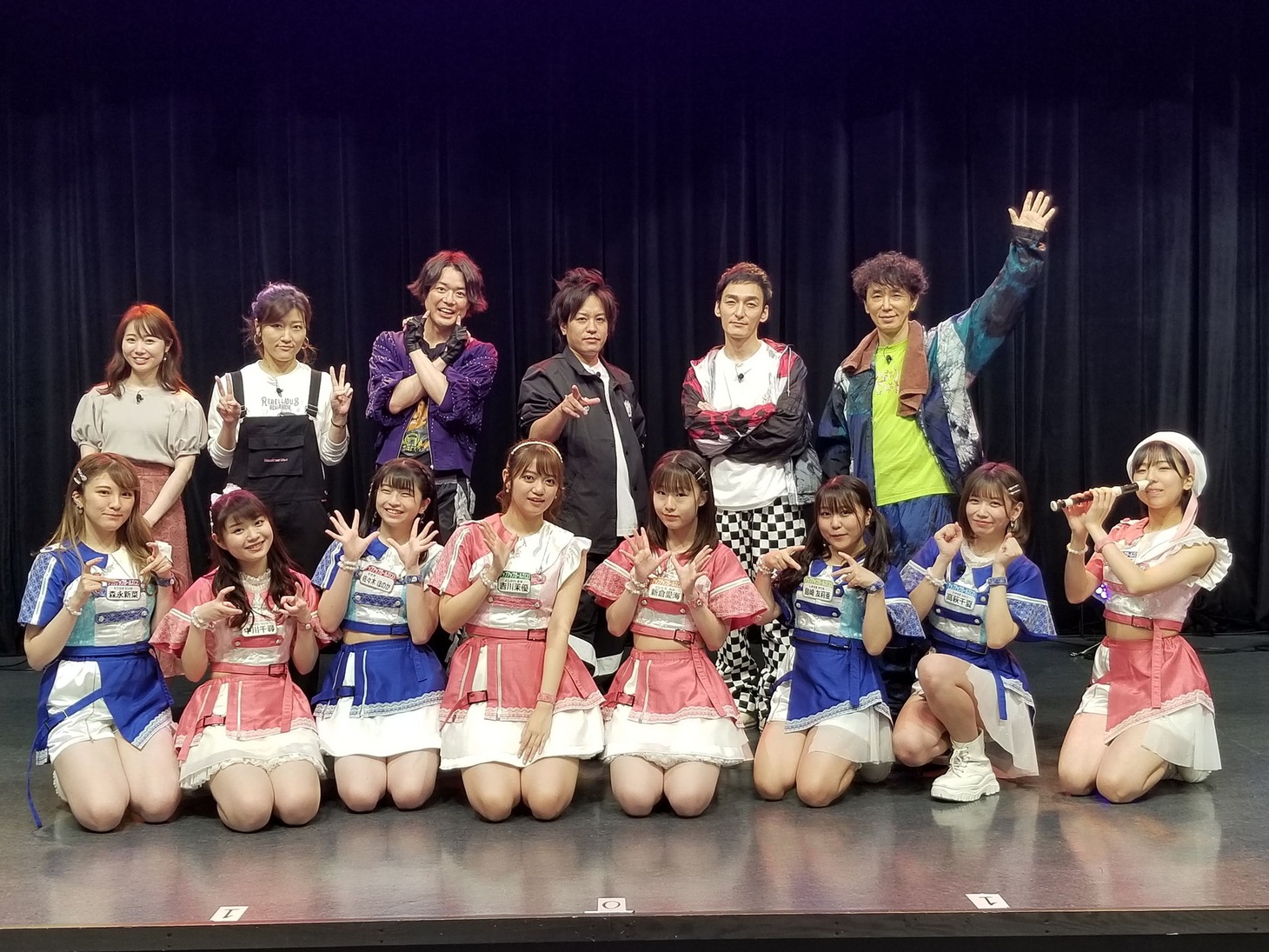 「『なぎスケ！』シーズン2」で展開される企画「アイドルダンス、踊ってみた！」の出演者たち。(c)なぎスケ！製作委員会