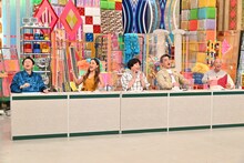 （左から）有吉弘行、みちょぱ、宮下草薙・草薙、ジャングルポケット斉藤、バイきんぐ小峠。(c)テレビ朝日