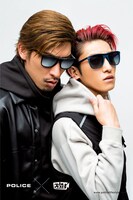 POLICE×EXITカプセルコレクションのキャンペーンビジュアル。