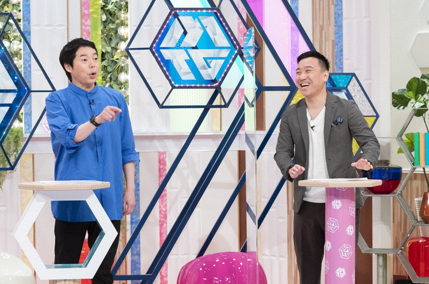左から今田耕司、月亭八光。(c)読売テレビ
