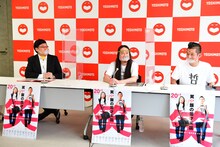 「笑い飯の漫才天国～結成20＋1周年記念ツアー～」の会見の様子。