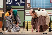 明石家さんま（左）と間寛平（右）。