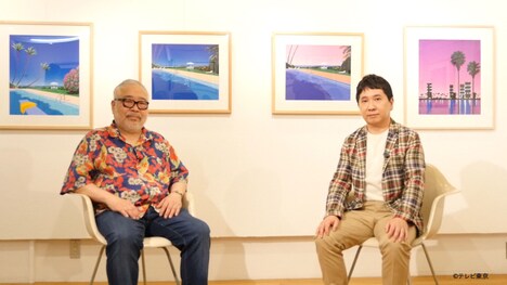 永井博（左）、爆笑問題・田中（右）。