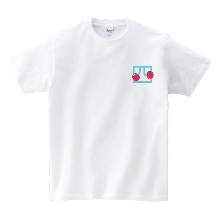 「チェリチェリTシャツ」フロントのデザイン。