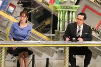 小澤陽子アナとアリタ哲平。(c)フジテレビ