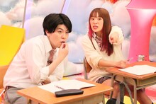 土佐兄弟・有輝とフワちゃん。(c)フジテレビ