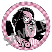 サスペンダーズ依藤の缶バッジ。