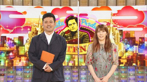 有田P（左）と吉田沙保里（右）。