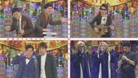 左上から時計回りに、きつね、SAKURAI、レイザーラモンRG×こがけん×西村ヒロチョ、滝音。