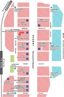 「丸の内ストリートギャラリー」のマップ。