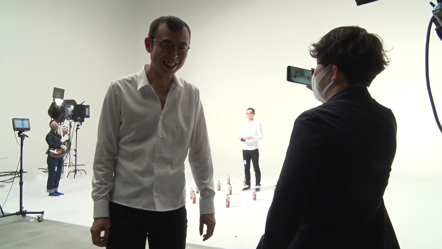動画撮影中の様子。
