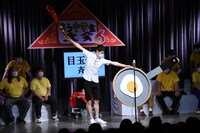 もう中学生による「目玉焼き斉唱」の様子。