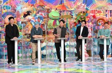 「アメトーーク！」の「立ちトーーク」に出演する（左から）小籔千豊、品川庄司・品川、ゆったり感・中村、平成ノブシコブシ吉村、ザ・マミィ酒井。(c)テレビ朝日