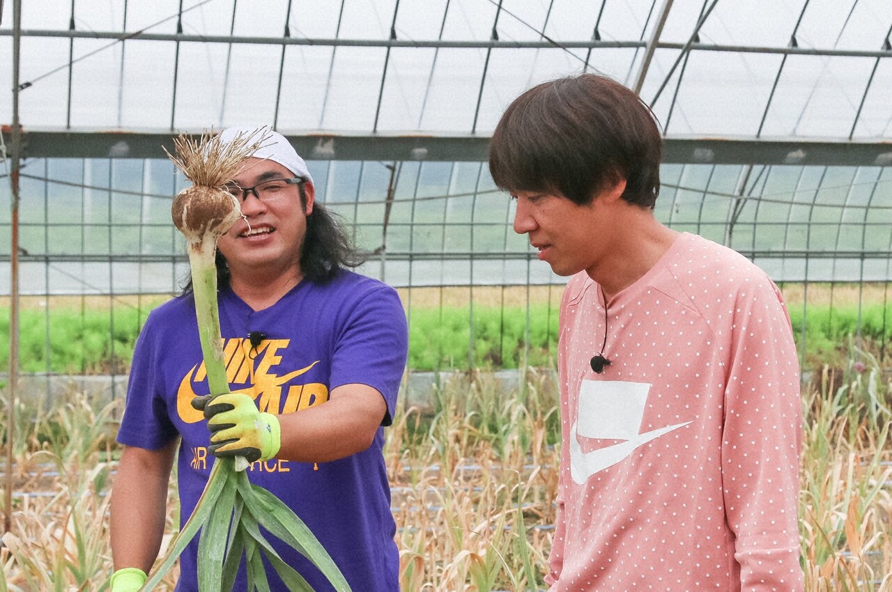 ロッチ、おいしいニンニクにありがとう
