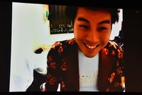 自宅からリモート出演したぐりんぴーす落合。