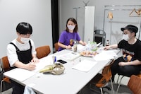 稽古中の様子。