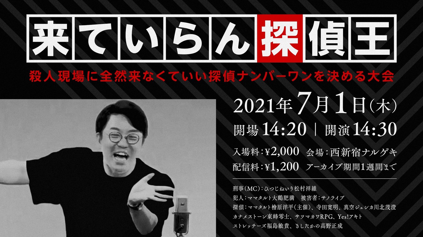 「来ていらん探偵王」イメージ