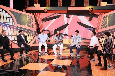 （左から）サンドウィッチマン、ロバート、アンタッチャブル。(c)テレビ朝日