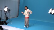 CM「脱炭素ダンス しずちゃん」撮影中の様子。