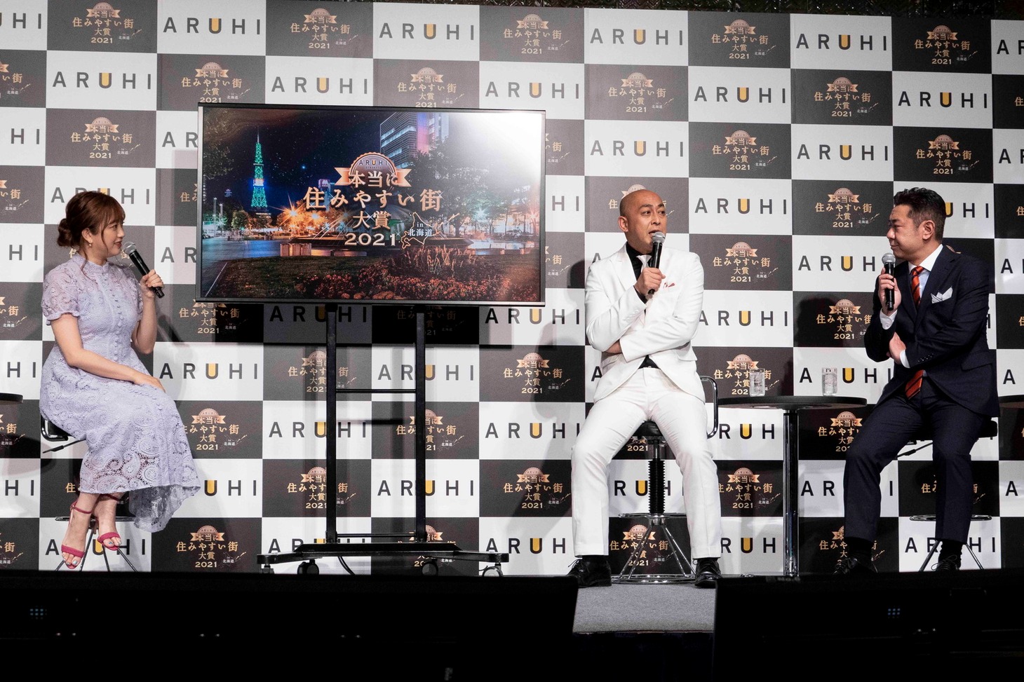 菊地亜美と錦鯉。