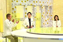 （左から）ハライチ澤部、かまいたち濱家、3時のヒロイン福田。(c)フジテレビ