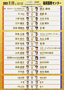 「K-1 WORLD GP 2021 JAPAN ～K-1ライト級タイトルマッチ～」対戦カード