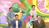 ミルクボーイと霜降り明星（後列）。(c)ABCテレビ