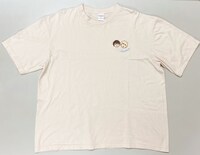 刺繍Tシャツ（ライトベージュ）