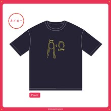 「笑い飯の漫才天国～結成20+1周年記念ツアー」のTシャツ（ネイビー）。