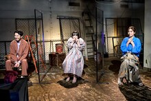 （左から）かまいたち濱家、本田望結、滝沢カレン。(c)TBS