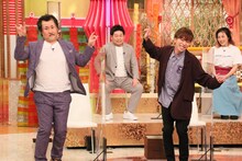 「ホンマでっか!?TV」に出演する（前列左から）神奈月、河合郁人、（後列左から）山本高広、ミラクルひかる。(c)フジテレビ