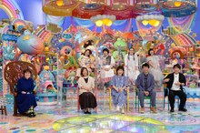 「アメトーーク！」に出演する（前列左から）光浦靖子、大久保佳代子、清水ミチコ、よゐこ、（後列左から）森三中・黒沢、森三中・大島、たんぽぽ。(c)テレビ朝日