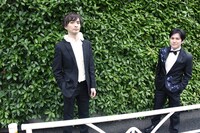 トレカ撮影時の様子。