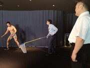 （左から）なかやまきんに君、おいでやす小田、アンタッチャブル山崎。(c)TBS