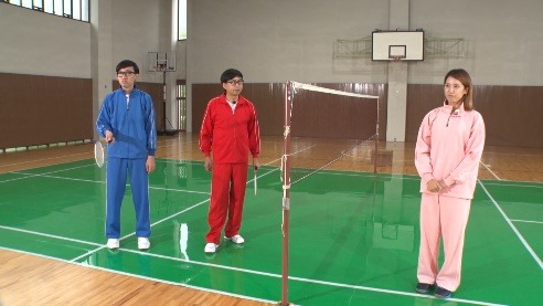 「マッチポンプ劇場 おあずけ！ロート」無惨バドミントンより。
