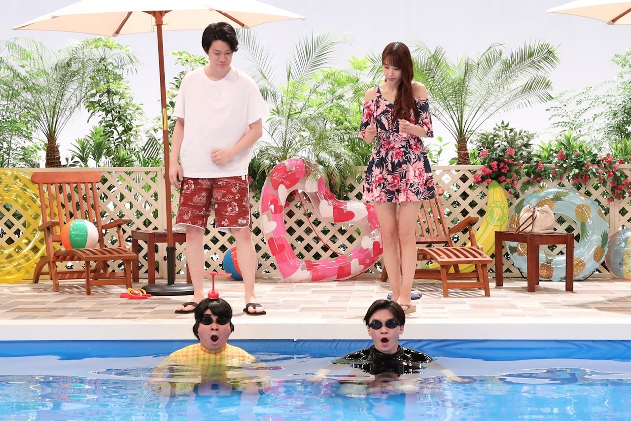 チョコプラ松尾と二階堂高嗣がプールのセットで潜水対決「新しいカギ」