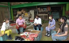 （左から）若槻千夏、アンタッチャブル山崎、ヒロミ、峯岸みなみ、佐竹桃華。(c)フジテレビ