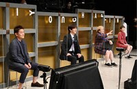 左からスピードワゴン井戸田、内村光良、ハリセンボン。