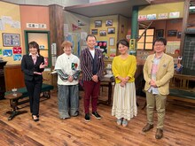 左から久野知美、ハリセンボン春菜、中川家・礼二、友近、藤富郷。