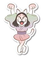 「吉本新喜劇妖怪画」のダイカットステッカー。