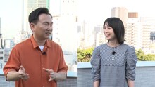 かまいたち山内と弘中綾香アナ。(c)テレビ朝日