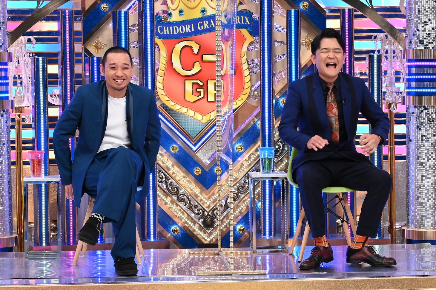 「千鳥の芸人C-1グランプリ」スタジオMCの千鳥。(c)テレビ朝日
