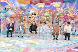 「アメトーーク 特別編 雨上がり決死隊解散報告会」に出演した（左から）東野幸治、出川哲朗、ケンドーコバヤシ、狩野英孝、FUJIWARA。(c)テレビ朝日