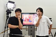劇団ひとりとマヂカルラブリー・野田クリスタル。(c)フジテレビ